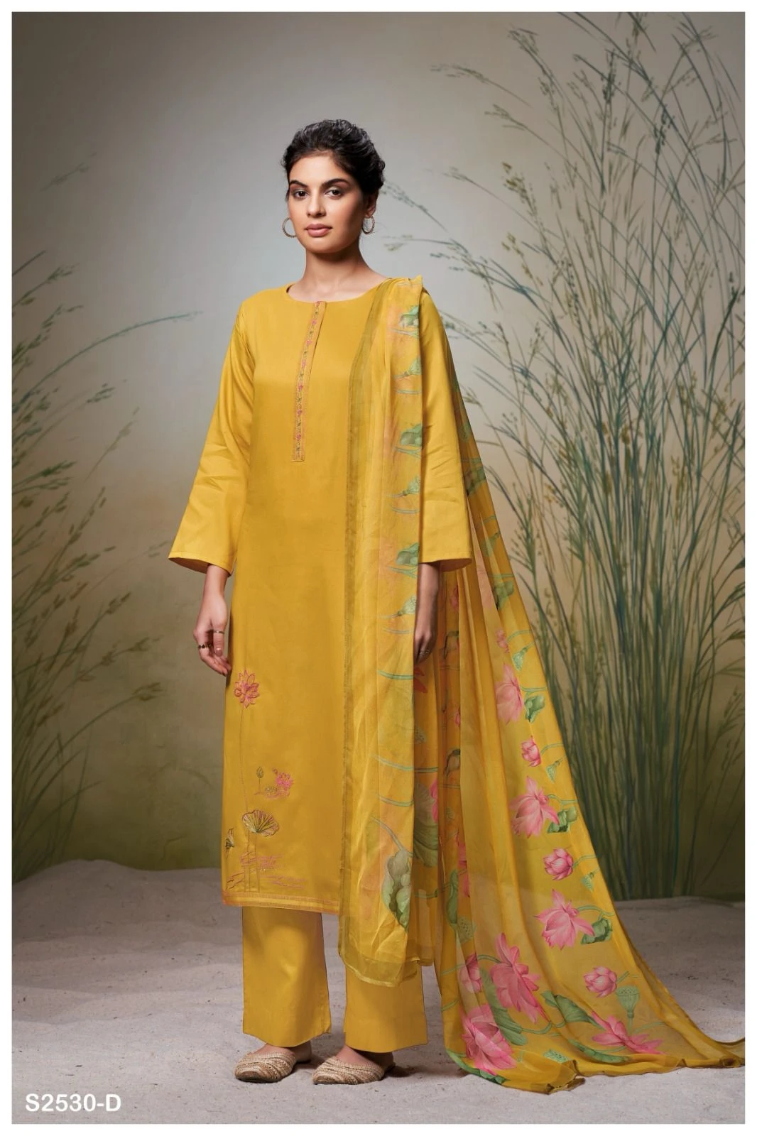 Ganga Madalyn 2530 Premium Cotton Silk Wholesale Fancy Salwar Suit Catalog — Wholesale Salwar Suits, Ganga wholesale from Surat - Gallery Image 2
